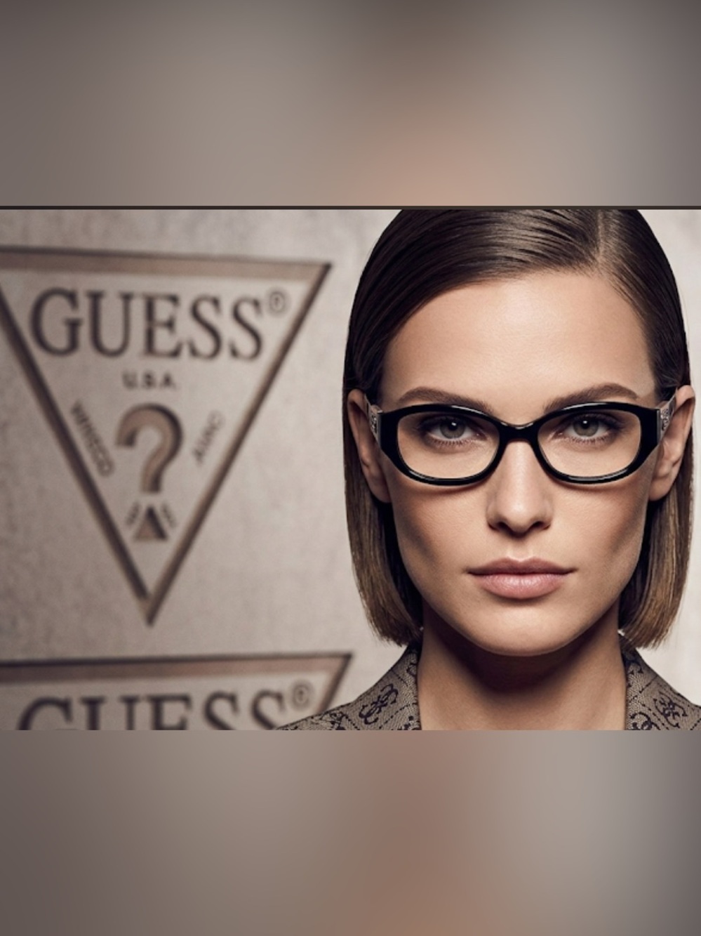 Authentic Guess designer prescription eyeglasses frames